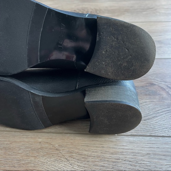 J. Crew Ryder Short Black Leather Buckle Boots - Picture 15 of 15